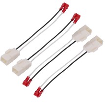 4 Pack 72 6514 Speaker Wire Harness Adapter Plug Compatible with Jeep Wrangler C - £23.39 GBP
