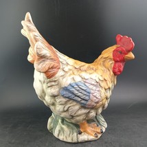 Vintage Bisque Figurine Chicken Hen Rooster. RARE 8.5&quot; Tall - €24,00 EUR