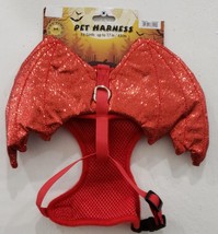 Toy Time Harness Demon Devil Wings Dog Halloween Costume Orange Size S/M... - $18.80