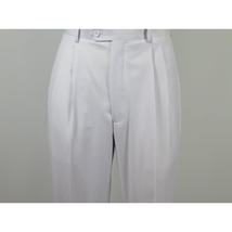 Men Apollo King Band Collarless Church Suit Mandarin 5 Hidden Buttons AG58 White image 13