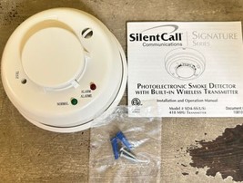 SilentCall Photoelectric Smoke Detector W/ Built In Transmitter SD4-SS (US) - $38.54