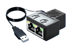 Ethernet Splitter 100Mbps Ethernet Splitter w/ USB Powered - NEW/SEALED - $196.28 MXN