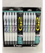 (2) Pilot G2 Gel Pen Fashion White Barrel Fine Point Assort Ink 5ct COMB... - $8.39