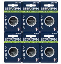 Premium Batteries Panasonic CR2412 3V Child Safe Lithium Coin Cell (6 Co... - $37.99