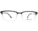 Columbia Eyeglasses Frames C3016 002 Black Silver Rectangular Full Rim 5... - $64.96