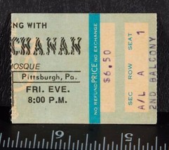 Vintage Roy Buchanan Ticket Stub December 19 1975 Pittsburgh Syria Mosqu... - £38.26 GBP