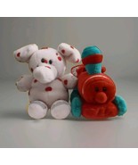 Rudolph Land of Misfit Toys Spotted Elephant &amp; Train Stuffins Plush 2pc Lot - $99.00