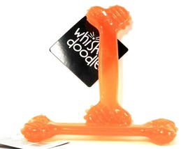 2 Count Petmate Whisker Doodle Orange WD TPR Medium Bone - £14.42 GBP
