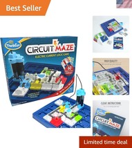 Engaging Circuit Maze Game - 60 Challenges to Develop Logic &amp; Reasoning ... - $896.73 MXN