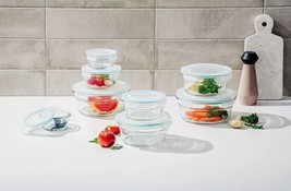 Member&#39;s Mark 16-Piece Round Shape Glass Food Storage Set by Glasslock - £100.96 GBP