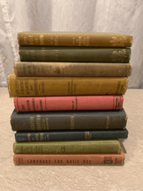 Antique School Text Books-Lot 9-Literature English Chaucer Founders 1906... - $22.00