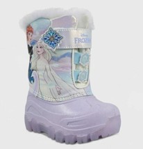 Disney Frozen Light Up Faux Fur Rain/Snow Boots - £15.73 GBP