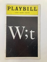 2000 Playbill Union Square Theatre Lisa Harrow, William Cain in Wit - £11.18 GBP
