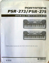 Yamaha PSR-273 PSR-275 Keyboard Original Overall Circuit Diagram / Schem... - $29.69