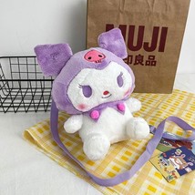 Kawaii Sanrio Plushie Backpack Kuromi Backpack for Girl  Plush for Bag Cute Stuf - $131.17