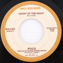 Poco – Heart Of The Night / The Last Goodbye - 1978 45 rpm MCA-41023 - $3.10