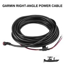 Garmin RIGHT-ANGLE Power Cable 48 Foot (15 Meters) Long 12 Awg Cable - £77.34 GBP