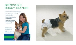 Disposable Doggie Diapers Dog Diaper Absorbant Sanitary - Bulk Packs Ava... - £8.70 GBP