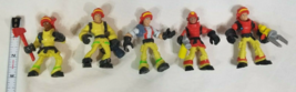 Set of 5 Playskool Adventure Heroes Firefighters Ax, Hoses, Jaws of Life... - £10.13 GBP