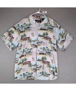 Newport Blue Men&#39;s 2XL Chevrolet Corvette Tropical Hawaiian Button Up Shirt - $49.12 CAD
