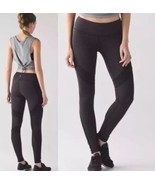 Lululemon Conduit Tight Leggings Size 4 Quiet Stripe Black Low Rise Athl... - €38,68 EUR
