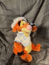 Disney Store Tigger In Snowflake Sweater 14&quot; Winnie the Pooh Plush - £14.20 GBP