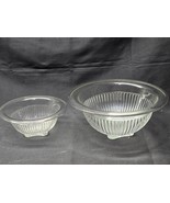 1930s FEDERAL GLASS Clear FEG19 Ribbed Mixing Bowl, ROLLED RIM, Foot - P... - $403.41 MXN