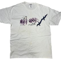 Vintage Key West T-Shirt Dolphin Birds Graphic Size L White Cotton Y2K B... - $17.77