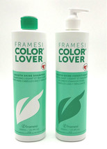 Framesi Color Lover Smooth Shine Shampoo &amp; Conditioner 16.9 oz-Duo - £42.63 GBP