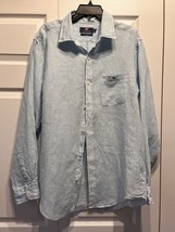 Vineyard Vines Tucker 100% Linen Mens  Classic Fit Button Down Shirt Size L - $18.69