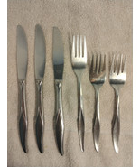 Nasco Flatware Flamingo Stainless Steel Set 6 Dining Dinner Forks Knives... - £16.02 GBP