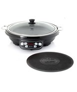Todd English 1800W Multi Purpose Induction Cooking Station w/ 14&quot; Nonsti... - £70.40 GBP