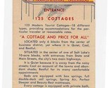 Utah Motor Park Cottages Brochure South State Street Salt Lake City Utah... - $21.78