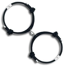 2PCS Set Magnetic Couple Bracelets for Women Men, Stainless Steel Heart ... - £15.81 GBP