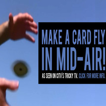 Magic The Swirling Mid-air Flying Card Trick Gimmick &amp; Video Tutorial WATCH DEMO - £19.17 GBP