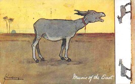 Music of the East Donkey Braying artist Thackeray 1910c Tuck Egypt ser. ... - $6.93