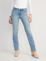 Old Navy WOW Bootcut Jeans Womens 6 Tall Blue Light Wash Mid Rise Stretch NEW - £22.58 GBP