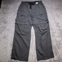 Eddie Bauer Pants Mens S 30 Gray Convertible Zip Shorts Sport Outdoors - $40.63 CAD