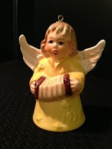 1979 Fourth Edition Angel Bell Annual Christmas Tree Ornament by Goebel - Yellow - $14.80