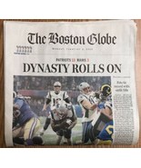 Tom Brady Super Bowl Champs NE Patriots ‘Dynasty Rolls On’ Boston Globe - $22.55 CAD