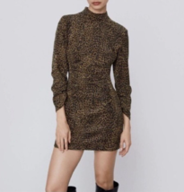 Zara Leopard Print Shift Dress - £33.34 GBP