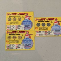 1981 Topps Hit To Win Baseball Game Insert Cards 2 Scratch/1 Unscratched - $5.44