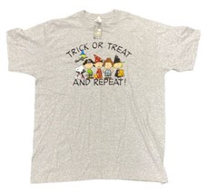 Peanuts Trick Or Treat And Repeat Anvil T-Shirt XL - $29.99