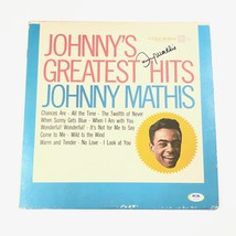 Johnny Mathis Lp Vinyl PSA/DNA Johnny&#39;s Greatest Hits Album Autographed - £197.51 GBP