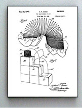 Framed 8.5 X 11 Slinky Toy Original Patent Diagram Plans Ready To Hang - £14.61 GBP