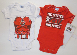 North Carolina State Wolfpack Infant Boys Pro Edge Bodysuit 2 Piece Nwt - £6.58 GBP