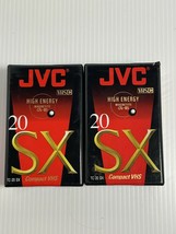 New Sealed 2 Lot Of JVC TC-20 SX VHSC Camcorder Video Tape Cassettes - £7.56 GBP