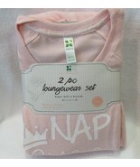 Green Tea 2pc Fleece Loungewear Set Pink NAP QUEEN Long Slv PJ Set Women... - $24.08