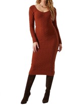 Astr regina sweater dress in RUST - £54.85 GBP