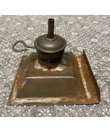 Antique Brass Oil Kerosene 3 Inch Square Ship Railway Railroad Lamp MH JD - $40.69 CAD